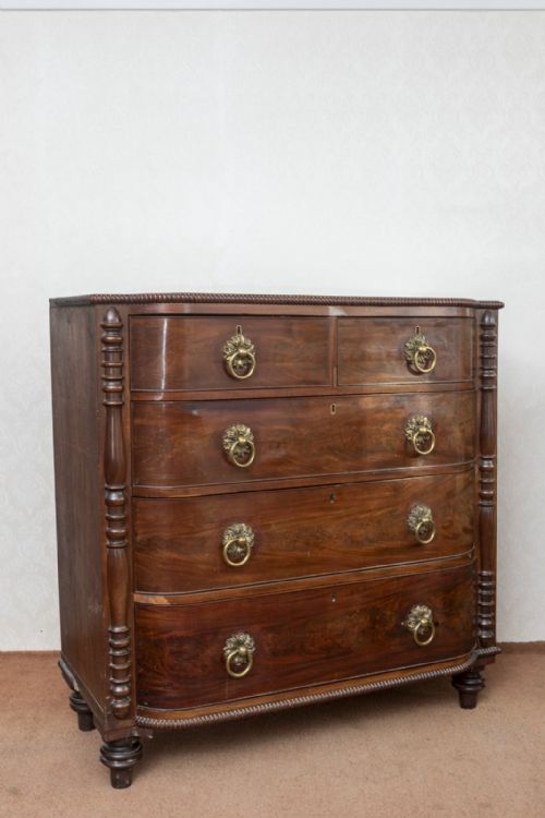 LARGE REGENCY PERIOD MAHOGANY DRESSING CHEST - ADDITIONAL PHOTO 10