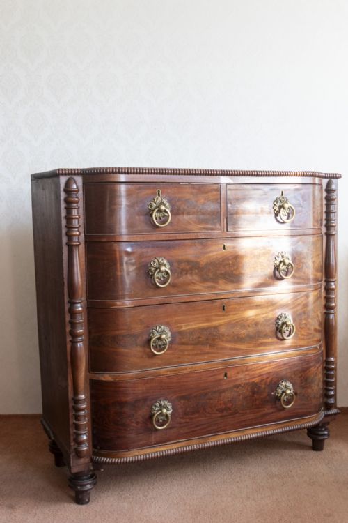 LARGE REGENCY PERIOD MAHOGANY DRESSING CHEST - ADDITIONAL PHOTO 11