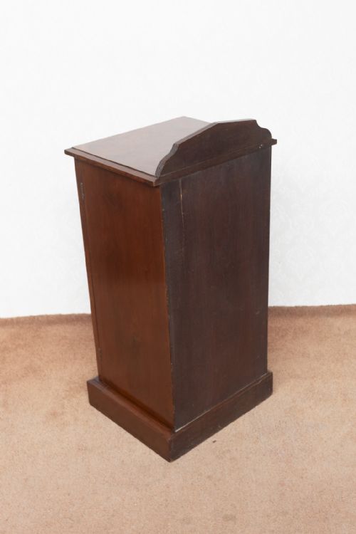 VICTORIAN BEDSIDE CUPBOARD IN BURR WALNUT - ADDITIONAL PHOTO 7