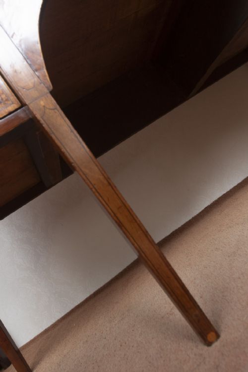 GEORGIAN MAHOGANY BOW FRONT SIDEBOARD WITH WONDERFUL INLAY - ADDITIONAL PHOTO 6