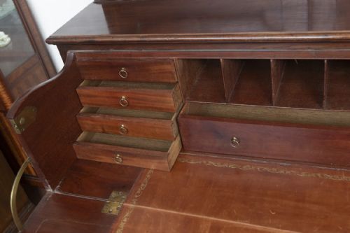 EXTREMELY FINE GEORGE III MAHOGANY SECRETAIRE BOOKCASE - ADDITIONAL PHOTO 5