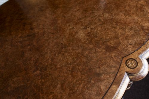 EXCEPTIONAL MID VICTORIAN BURR WALNUT CENTRE TABLE - ADDITIONAL PHOTO 2