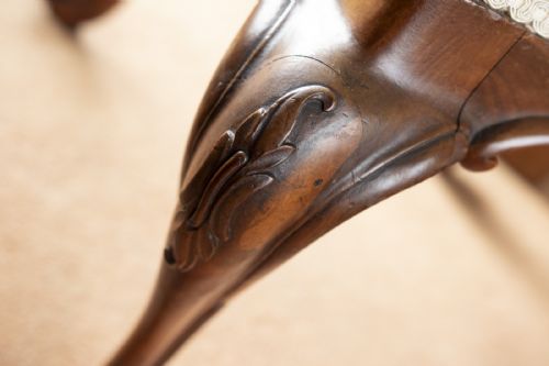 MID 19TH CENTURY MAHOGANY STOOL IN MINT CONDITION - ADDITIONAL PHOTO 7