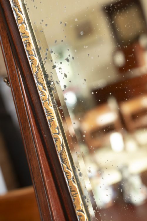 LATE 18TH CENTURY MAHOGANY DRESSING TABLE MIRROR - ADDITIONAL PHOTO 3