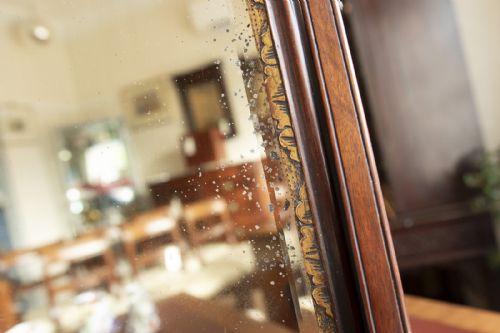 LATE 18TH CENTURY MAHOGANY DRESSING TABLE MIRROR - ADDITIONAL PHOTO 5