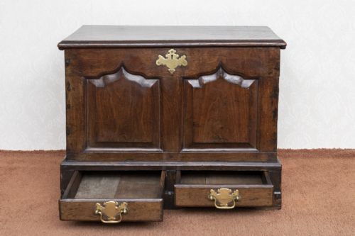 EARLY 18TH CENTURY OAK WELSH COFFER BACH - ADDITIONAL PHOTO 7