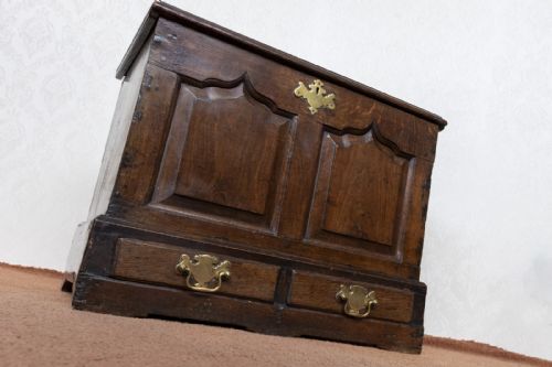 EARLY 18TH CENTURY OAK WELSH COFFER BACH - ADDITIONAL PHOTO 10