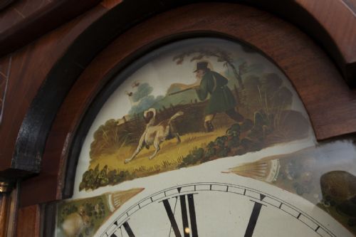 EARLY 19TH CENTURY INLAID MAHOGANY GRANDFATHER CLOCK - ADDITIONAL PHOTO 5