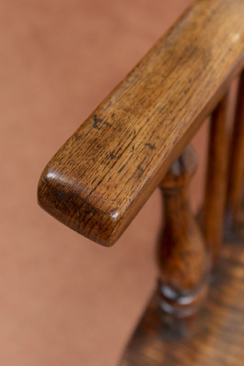 VERY GOOD ANTIQUE CHILD'S WINDSOR CHAIR IN ASH - ADDITIONAL PHOTO 5