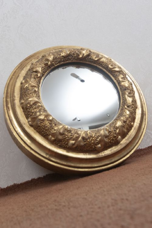 unusually small french carved giltwood mirror - CATEGORY: ANTIQUE MIRRORS - DATED 19TH CENTURY