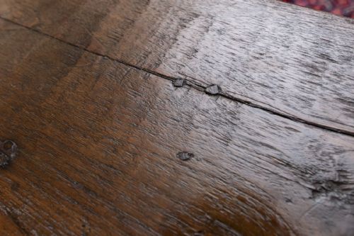 VINTAGE OAK FARMHOUSE TABLE TO SEAT EIGHT TO TEN PEOPLE - ADDITIONAL PHOTO 1