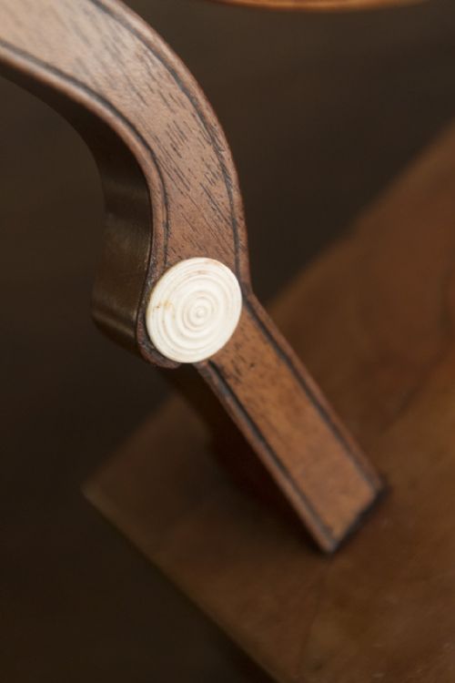 MAHOGANY BOW FRONT 'BOX' DRESSING MIRROR - ADDITIONAL PHOTO 1