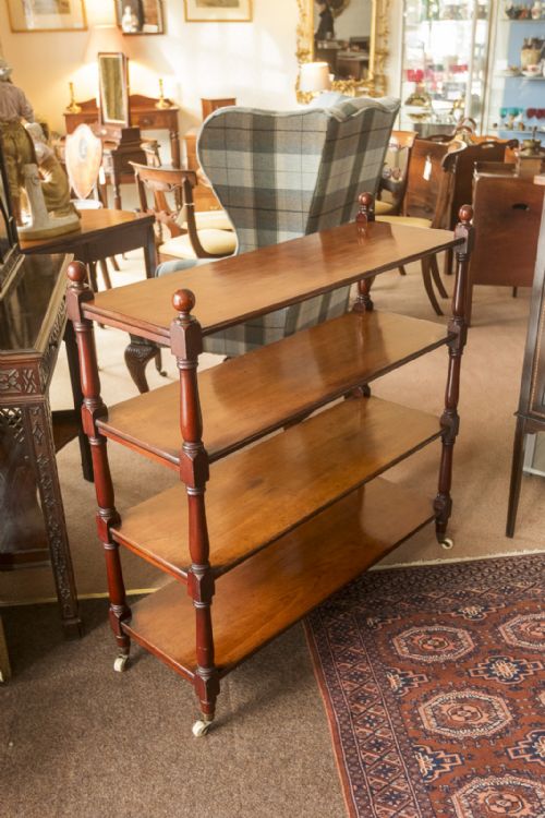 early 19th century mahogany four tier dumb waiter - CATEGORY: ANTIQUE FURNITURE - DATED 19TH CENTURY