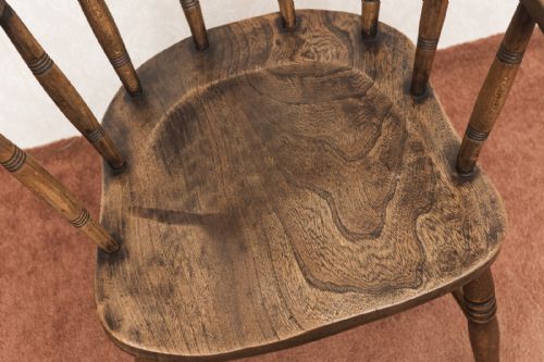 19TH CENTURY ASH SMOKERS BOW CHAIR - ADDITIONAL PHOTO 4