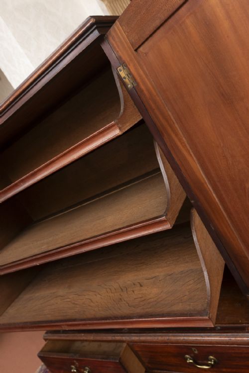 RARE 18TH CENTURY MAHOGANY PRESS CUPBOARD IN REMARKABLE CONDITION - ADDITIONAL PHOTO 2