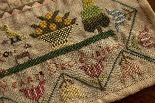 UNFRAMED SAMPLER BY SARAH DOCKING AGED 9 DECEMBER 8TH 1800 - ADDITIONAL PHOTO 2