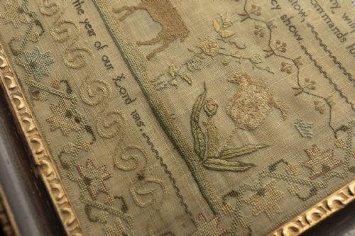 FRAMED SAMPLER BY MARY ANDREWS DATED 1815 - ADDITIONAL PHOTO 1