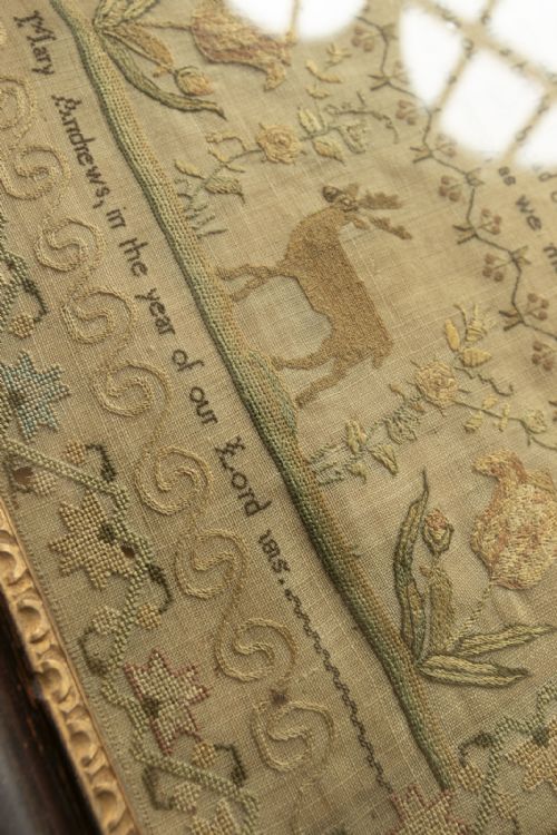 FRAMED SAMPLER BY MARY ANDREWS DATED 1815 - ADDITIONAL PHOTO 2