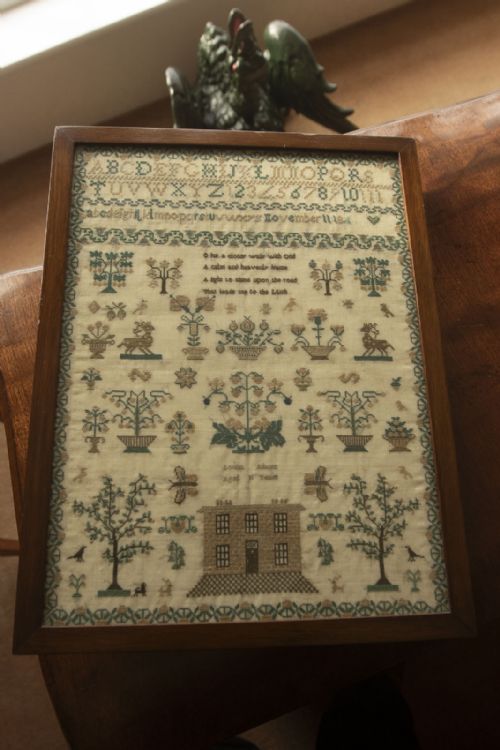 FRAMED SAMPLER BY LOUISA ADAMS AGED 11 YEARS - ADDITIONAL PHOTO 3