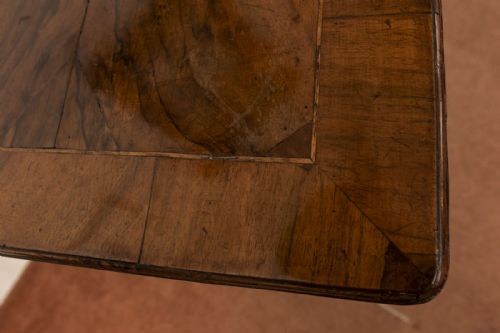 GEORGE III WALNUT LOW BOY WITH THREE DAWERS - ADDITIONAL PHOTO 4