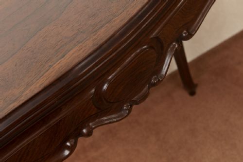FRENCH TEA TABLE IN SOLID ROSEWOOD - ADDITIONAL PHOTO 1