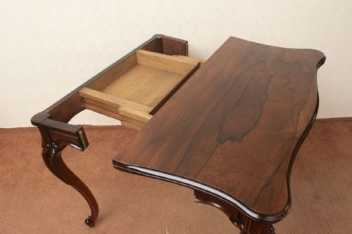 FRENCH TEA TABLE IN SOLID ROSEWOOD - ADDITIONAL PHOTO 4