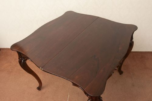 FRENCH TEA TABLE IN SOLID ROSEWOOD - ADDITIONAL PHOTO 6