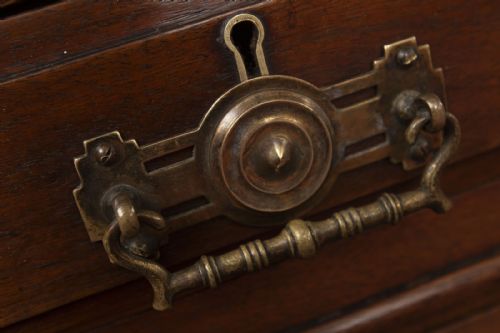 LATE NINETEENTH CENTURY OAK TWIN PEDASTAL DESK - ADDITIONAL PHOTO 5