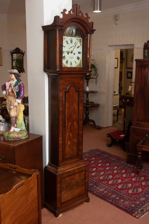 george iv longcase clock with movement by simpson yarmouth - CATEGORY: ANTIQUE CLOCKS - DATED 19TH CENTURY