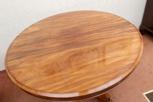 VERY PRETTY EARLY VICTORIAN MAHOGANNY DINING TABLE - ADDITIONAL PHOTO 3