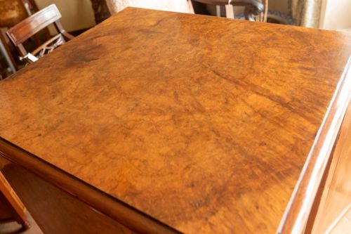 19TH CENTURY BURR WALNUT COLLECTOR'S CABINET - ADDITIONAL PHOTO 3