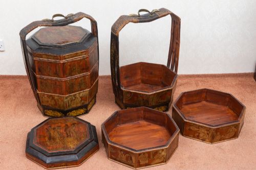 TWO ASIAN MARRIAGE CHESTS IN FINE ORIGINAL CONDITION - ADDITIONAL PHOTO 2