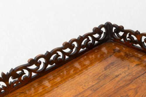 VERY PRETTY VICTORIAN ROSEWOOD SIDE CABINET - ADDITIONAL PHOTO 3
