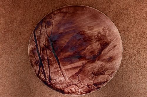 burmantofts faience aesthetic movement plaque - CATEGORY: ANTIQUE CERAMICS - DATED 1890