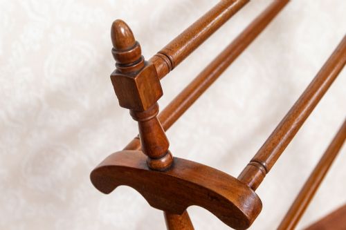 VERY PRETTY MAHOGANY CLOTHES RAIL - ADDITIONAL PHOTO 1