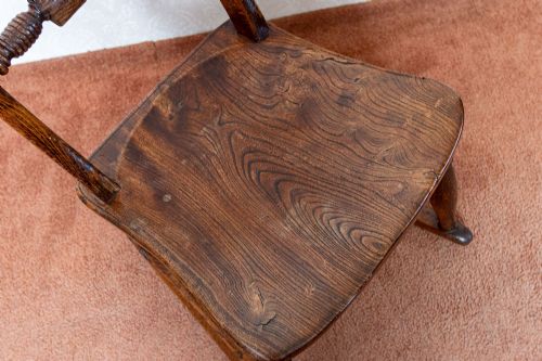 LANCASHIRE SPINDLE BACK ROCKING CHAIR - ADDITIONAL PHOTO 3