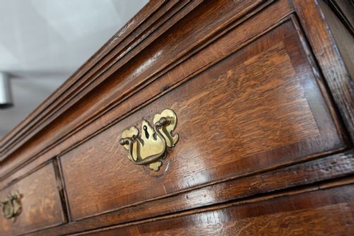 GOOD 18TH CENTURY OAK CHEST ON CHEST - ADDITIONAL PHOTO 4