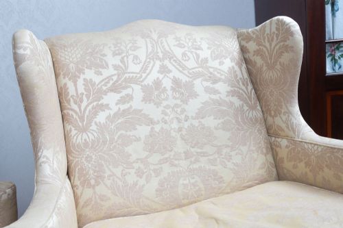 NEAR PAIR OF ANTIQUE LOVE SEATS - ADDITIONAL PHOTO 2