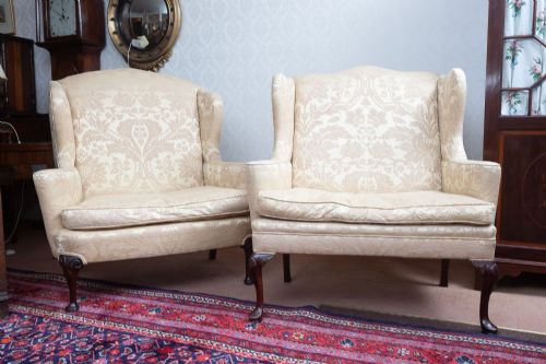 NEAR PAIR OF ANTIQUE LOVE SEATS - ADDITIONAL PHOTO 3