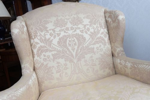 NEAR PAIR OF ANTIQUE LOVE SEATS - ADDITIONAL PHOTO 4