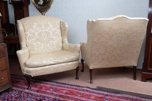 NEAR PAIR OF ANTIQUE LOVE SEATS - ADDITIONAL PHOTO 6