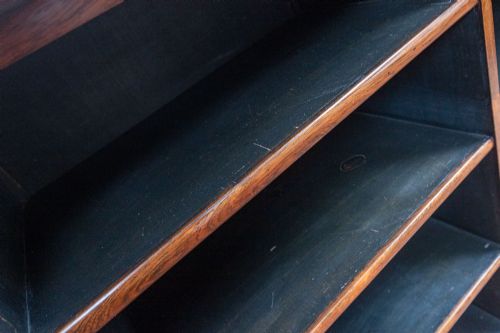 MAGNIFICENT EARLY VICTORIAN OPEN BOOKCASE - ADDITIONAL PHOTO 9
