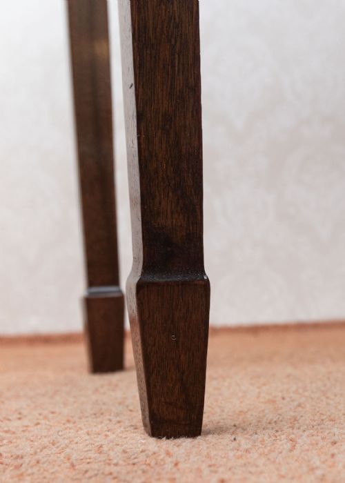 PRETTY MAHOGANY BOW FRONT SIDE TABLE - ADDITIONAL PHOTO 5