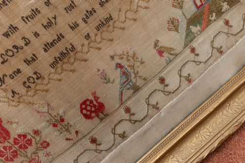 EARLY 19TH CENTURY NEEDLEWORK SAMPLER - ADDITIONAL PHOTO 6