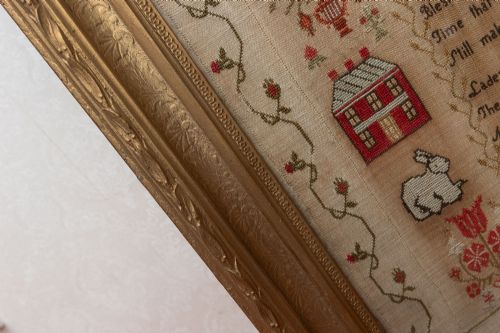 EARLY 19TH CENTURY NEEDLEWORK SAMPLER - ADDITIONAL PHOTO 7
