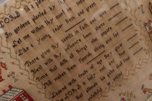EARLY 19TH CENTURY NEEDLEWORK SAMPLER - ADDITIONAL PHOTO 8
