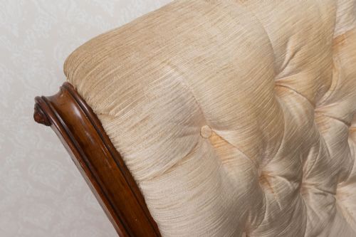 NEAR PAIR OF VICTORIAN FIRESIDE CHAIRS IN UNRESTORED CONDITION - ADDITIONAL PHOTO 10