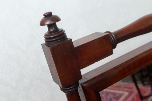 GEORGE III CHEVAL MIRROR IN MAHOGANY - ADDITIONAL PHOTO 3