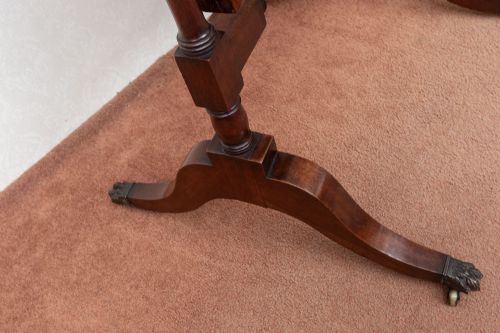 GEORGE III CHEVAL MIRROR IN MAHOGANY - ADDITIONAL PHOTO 4