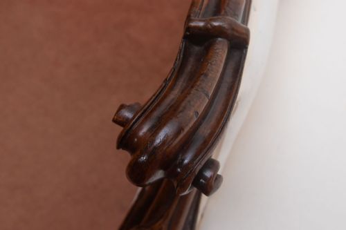 VICTORIAN FRAMED SOFA IN QUALITY MAHOGANY - ADDITIONAL PHOTO 5